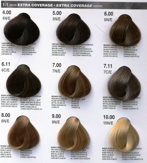 фото палитры Dikson Color Extra Coverage Краска для седых волос