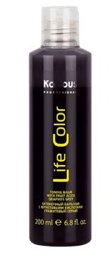 Kapous Life Color Бальзам графитовый серый оттеночный для волос