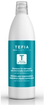 Tefia Treats By Nature Шампунь для поврежденных волос с маслом арганы и макадамии
