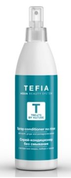 Tefia Treats By Nature Спрей-кондиционер без смывания с экстрактами мирры, имбиря и граната