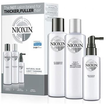 Nioxin system 1 Набор Для нормальных волос от выпадения XXL 300+300+100 мл