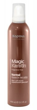 Kapous Мусс с кератином для укладки волос нормальной фиксации Magic Keratin