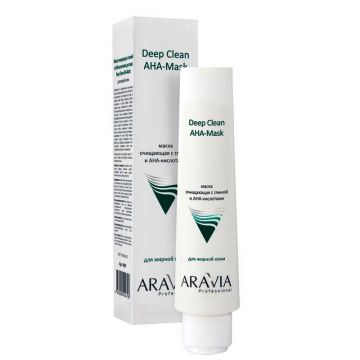 Aravia Маска очищающая с глиной и AHA-кислотами для лица Deep Clean AHA-Mask