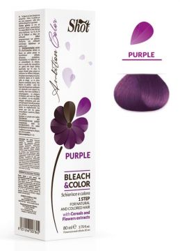 Shot Пурпурный крем для осветления волос Bleach & color