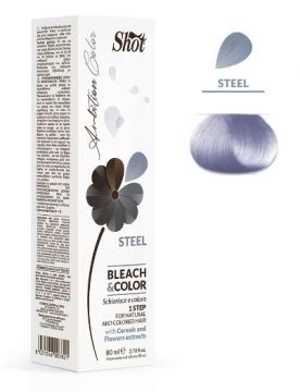 Shot Стальной крем для осветления волос Bleach & color