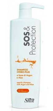 Shot Шампунь с аргановым маслом для супер увлажнения волос SOS & Protection