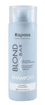 Kapous Платиновый оттеночный шампунь Blond Bar