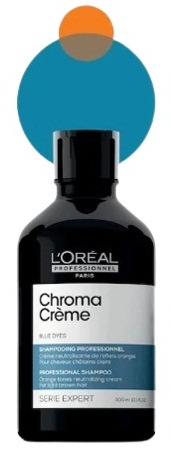 Loreal Chroma Creme Шампунь синий для русых волос.