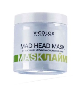 V-Color MAD HEAD Оттеночная маска для волос цвет ЛАЙМ