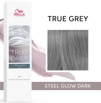 Wella True Grey Steel Тонер Синий серый тёмный для натуральных седых волос Glow Dark