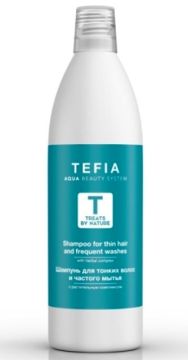 Tefia Treats By Nature Шампунь для тонких волос и частого мытья с растительным комплексом
