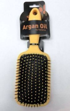 Harizma Щётка для волос Argan Oil большая жёлтая