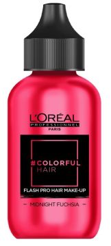 Loreal ColorfulHair Flash макияж для волос Дерзкая фуксия (Midnight Fuchsia)