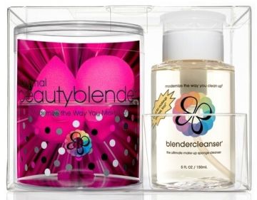 Beautyblender 2 спонжа original и очищающий гель Blendercleanser