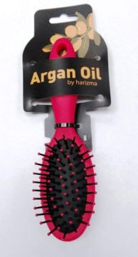Harizma Щётка для волос Argan Oil малая красная