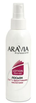 Aravia Лосьон 2 в 1 для замедления роста волос с фруктовыми кислотами