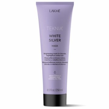 Lakme Маска для нейтрализации желтого оттенка волос Teknia White Silver