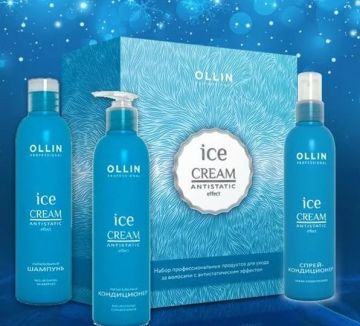 Ollin Ice Cream Набор для ухода за волосами зимой
