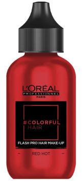 Loreal ColorfulHair Flash макияж для волос Клубничный алый (Red Hot)