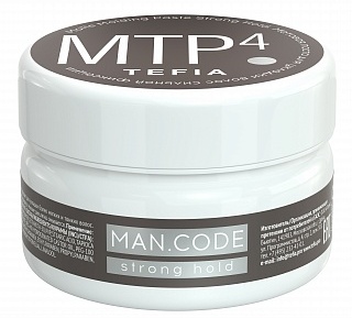 Tefia Матовая паста для укладки волос сильной фиксации MAN.CODE