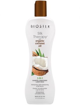 Biosilk Средство 3в1 с органическим кокосовым маслом Organic Coconut