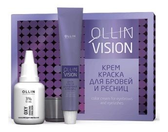 Ollin Vision Set крем-краска для бровей и ресниц (набор)